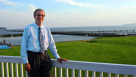 Dr. Kreeft on the deck